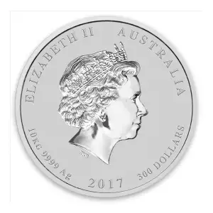 2017 10kg Australian Perth Mint Silver Lunar II: Year of the Rooster (2)
