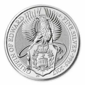 2017 2oz Silver Britain Queen's Beasts: The Griffin