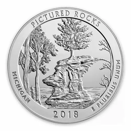 2018 5 oz Silver  America the Beautiful Pictured Rocks National Lakeshore (2)