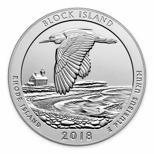 2018 America The Beautiful 5oz Block Island