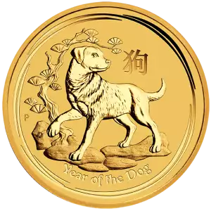 2018 Australian Perth Mint  Year of the Dog Gold Coin (2)