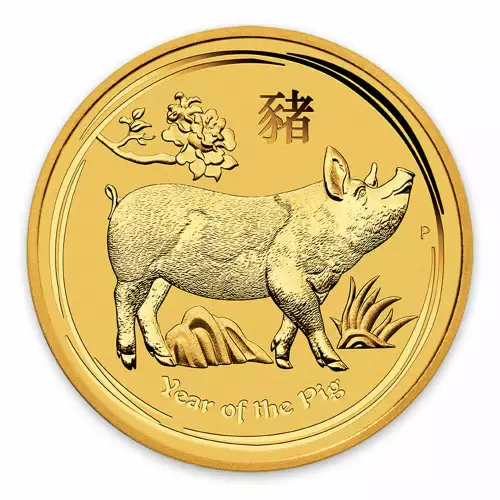 2019 1/10oz  Australian Perth Mint Gold Lunar Year of the Pig