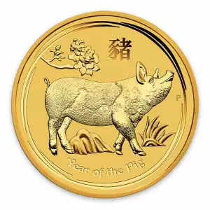 2019 1/4oz  Australian Perth Mint Gold Lunar Year of the Pig