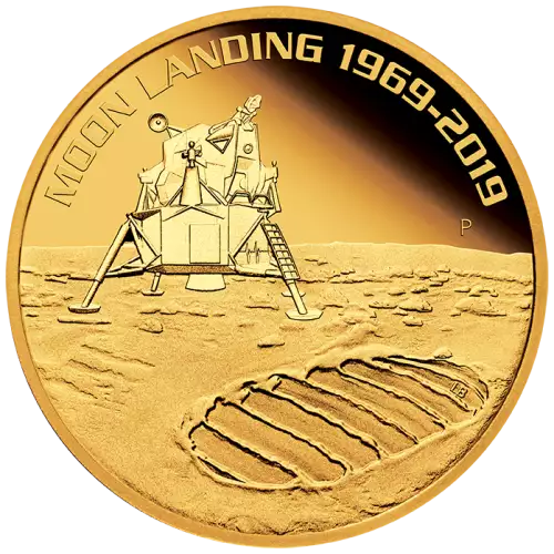 2019 1oz Australian Perth Mint Gold 50th Anniversary - Moon Landing
