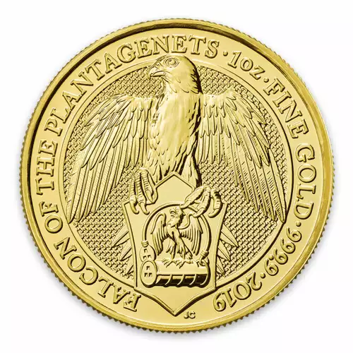 2019 1oz Britain Queen's Beast: The Falcon of the Plantagenets (3)