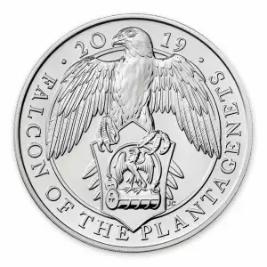 2019 2oz Silver Britain Queen's Beast: The Falcon of the Plantagenets