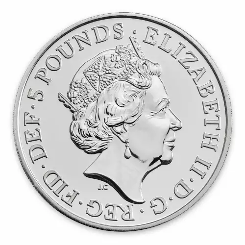 2019 2oz Silver Britain Queen's Beast: The Falcon of the Plantagenets (2)