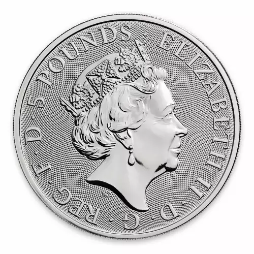 2019 2oz Silver Britain Queen's Beast: The Yale of Beaufort (2)