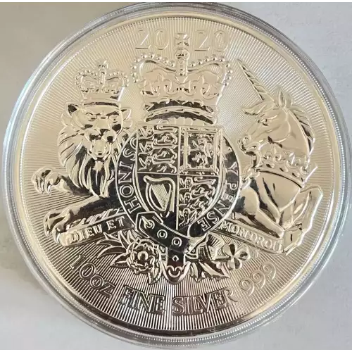 2020 10oz Britain Silver Royal Arms