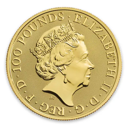 2020 1oz Gold Britain Queen's Beast - The White Horse of Hanover (2)