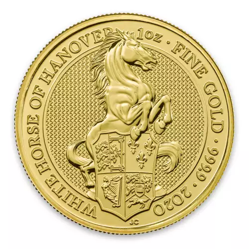 2020 1oz Gold Britain Queen's Beast - The White Horse of Hanover