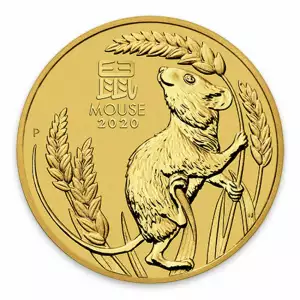2020 1oz Perth Mint Lunar Series: Year of the Mouse Gold Coin