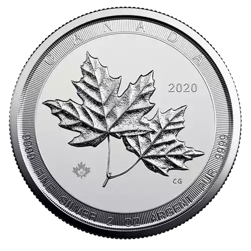 2020 2oz Canadian Silver Superleaf  (2)