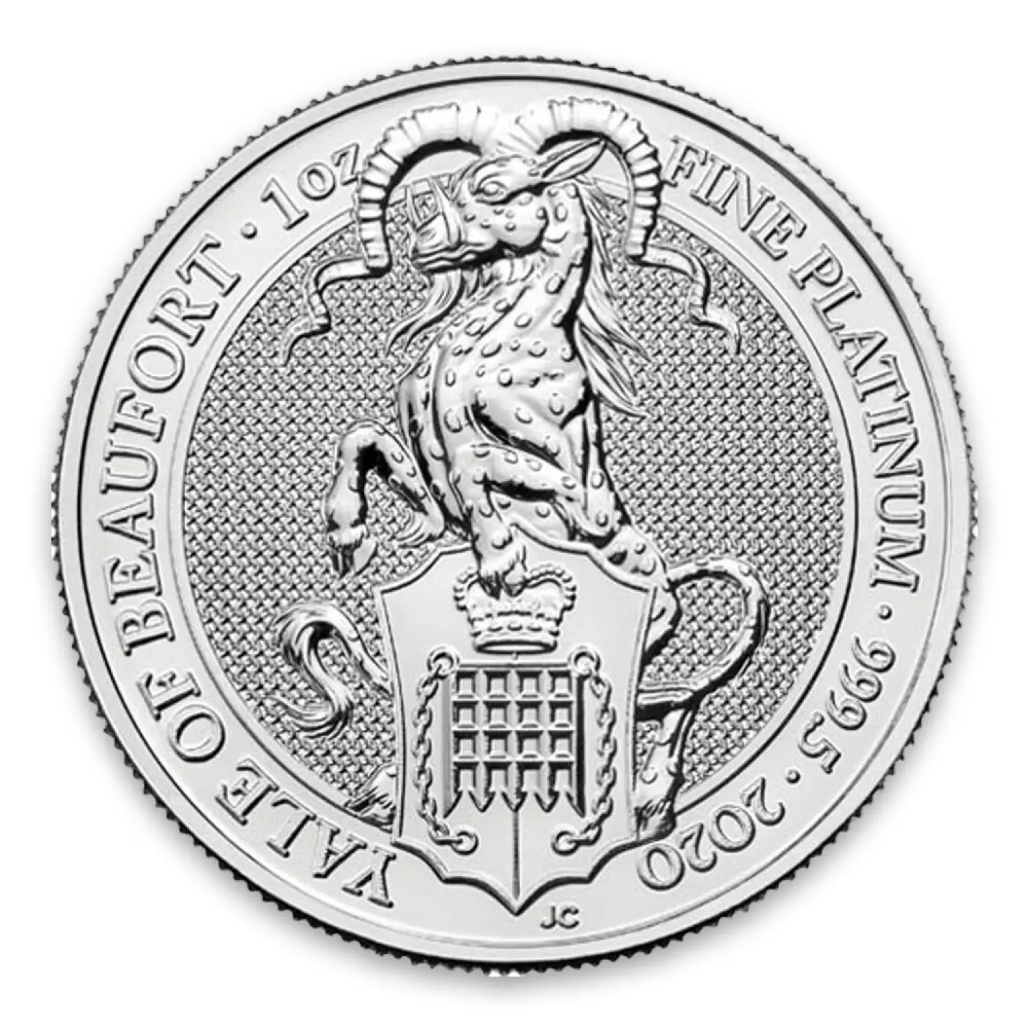 2020 Britain 1 oz Platinum Queen's Beasts The Yale of Beaufort