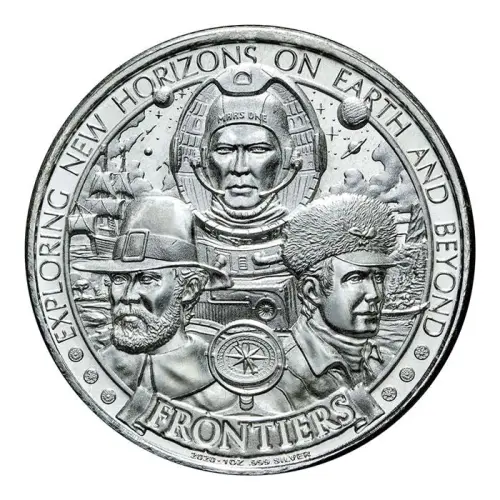 2020 Frontiers 1 oz Silver Round - Westward Ho (2)