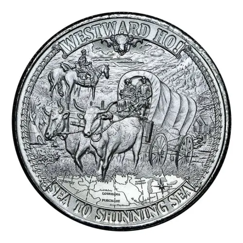 2020 Frontiers 1 oz Silver Round - Westward Ho (3)