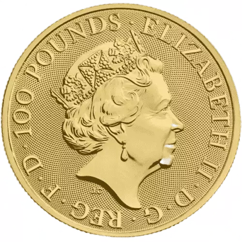 2021 1 oz Gold British Queen's Beasts - Series Completer (3)