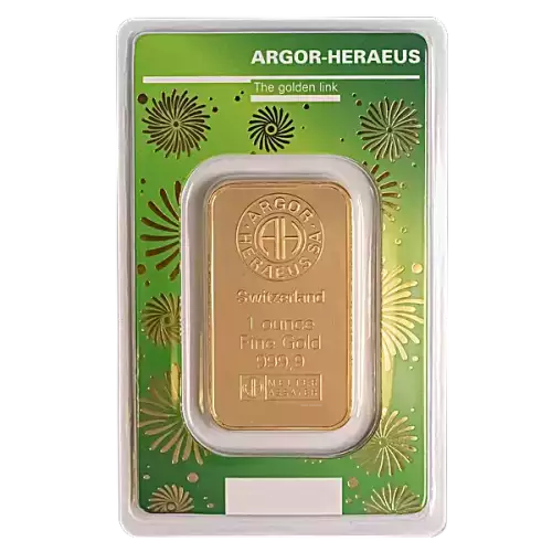 2022 1 oz Argor-Heraeus Gold Bar - Year of the Tiger (2)