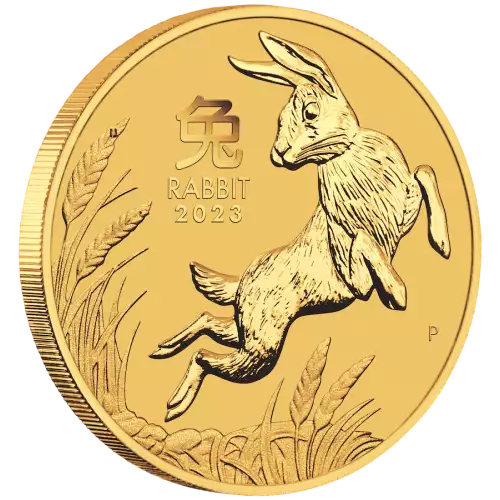 2023 1oz Perth Mint Lunar Series: Year of the Rabbit Gold Coin (2)
