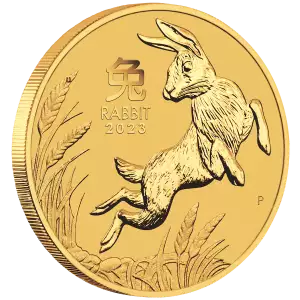 2023 1oz Perth Mint Lunar Series: Year of the Rabbit Gold Coin (2)