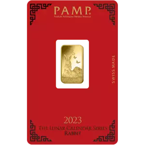 2023 5g PAMP Gold Year Of The Rabbit bar (2)