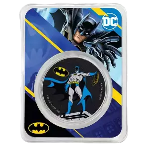 2023 Samoa 1 oz Silver DC Comics Batman Colorized with TEP (2)