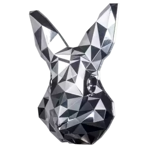 2023 South Korea Lowpoly Lunar Rabbit 2 oz Silver Stackable (2)