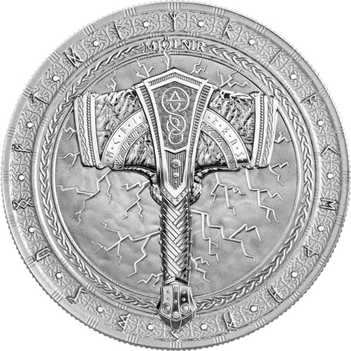 2025 1 oz Artefacts: Mjölnir Silver Coin (3)