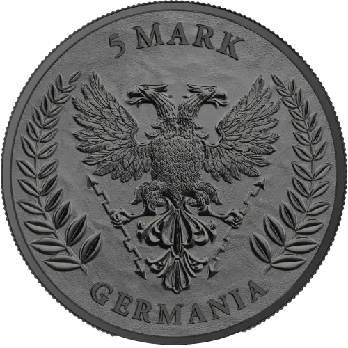2025 1 oz Germania - Black Silver BU WMF Edition Coin (3)