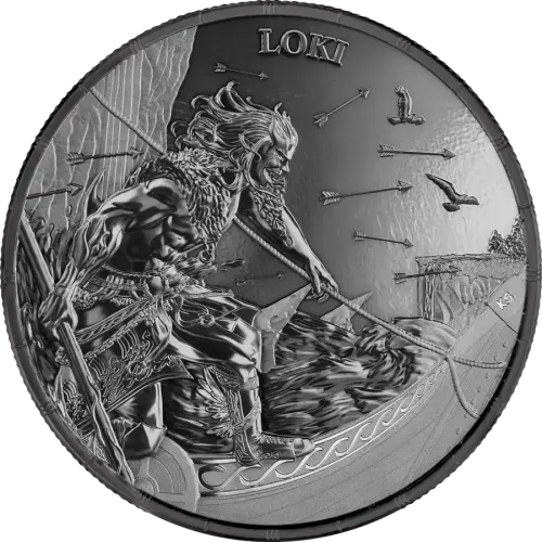 2025 1 oz Ragnarök: Loki Black Silver Coin (2)
