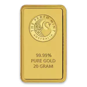 20g Australian Perth Mint gold bar - minted