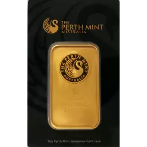 50g Australian Perth Mint gold bar - minted