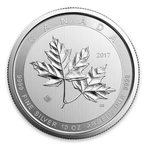 Any Year 10oz Canadian Silver Magnificent Maple Leaves (2)