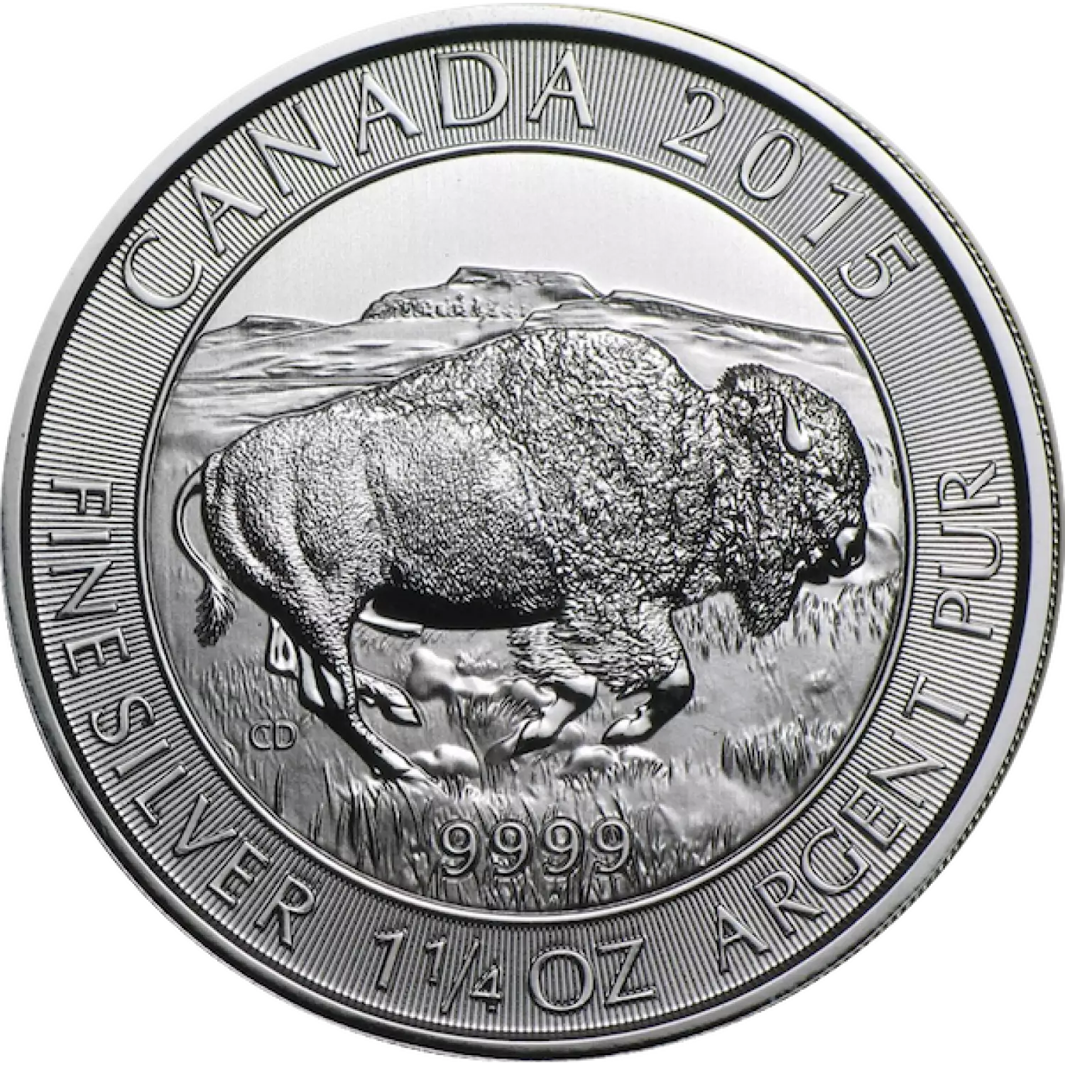 Any Year 1.25oz Canadian Silver Bison (2)