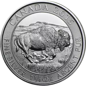 Any Year 1.25oz Canadian Silver Bison (2)
