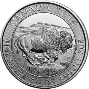 Any Year 1.25oz Canadian Silver Bison (2)