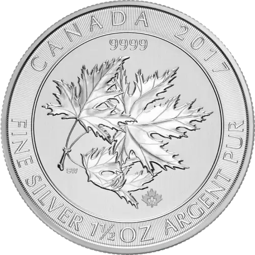 Any Year 1.5oz Canadian Silver Maple Leaves (2)