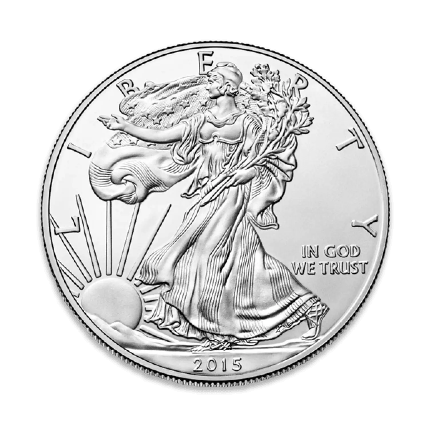 Any year 1 oz American Silver Eagle coin with Lady Liberty and eagle design