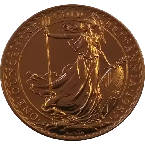 Any Year 1oz British Gold Britannia - 22k (1987-2012)
