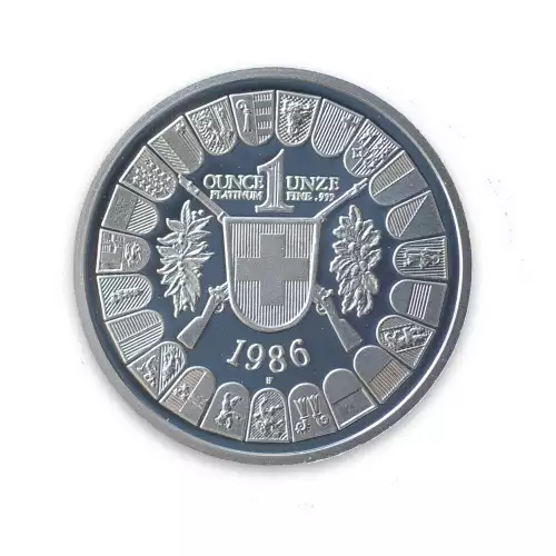 Any Year - Swiss 1oz Platinum Shooting Thaler (2)