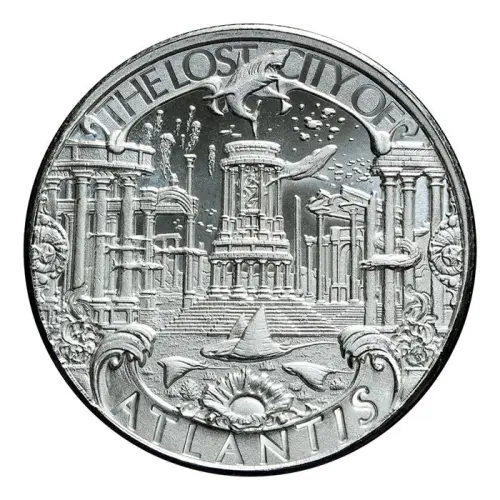 Atlantis 1 oz Silver Round - Lost Cities Series (2)