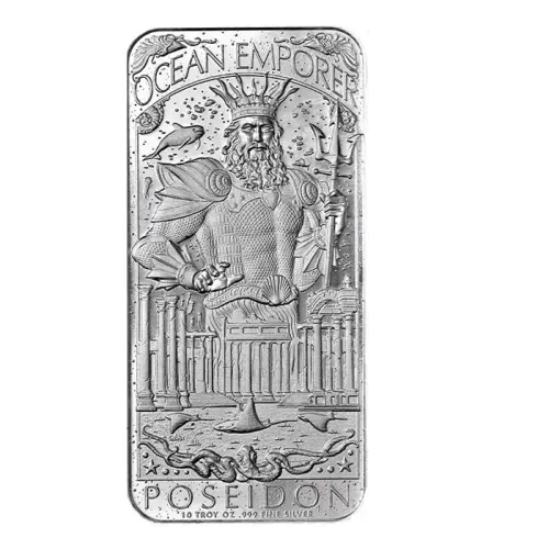 Atlantis 10 oz Silver Bar - Lost Cities Series (.999 Pure) (3)