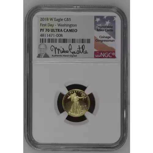 Gold Bullion-Gold Eagles--$5 Gold Eagle 1/10 oz -Gold- 5 Dollar