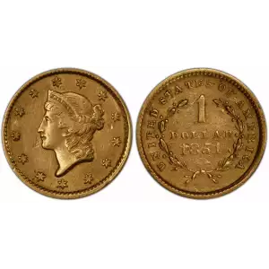 Gold Dollar (1849 - 1889) - Circ