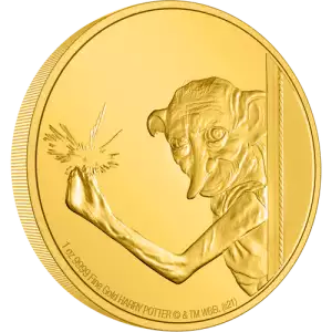 HAPPRY POTTER- 2021 1oz Classic Dobby The House Elf Gold Coin (2)