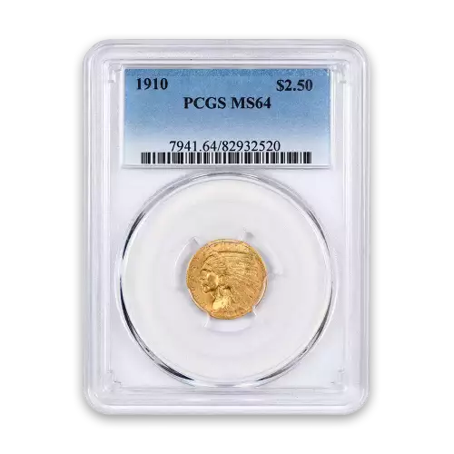 Indian $2.5 (1908 - 1929) - PCGS - MS64