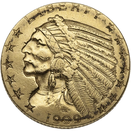 Indian $5 (1908 - 1929) - Cull