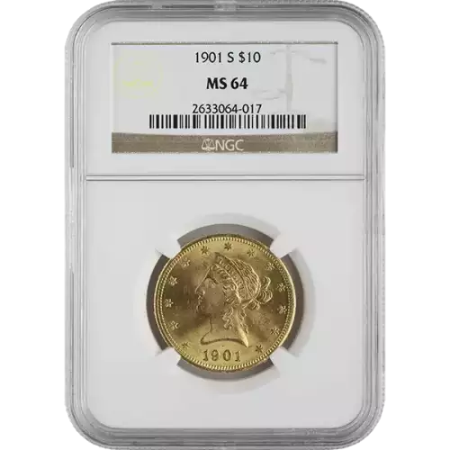 Liberty Head $10 (1838 - 1907) - NGC - MS64