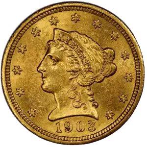Liberty Head $2.5 (1840 - 1907) - MS+