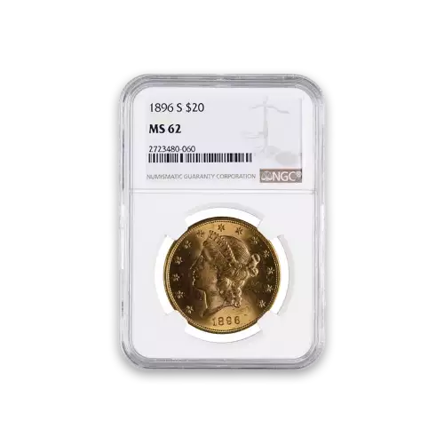 Liberty Head $20 (1849 - 1907) - PCGS - MS62